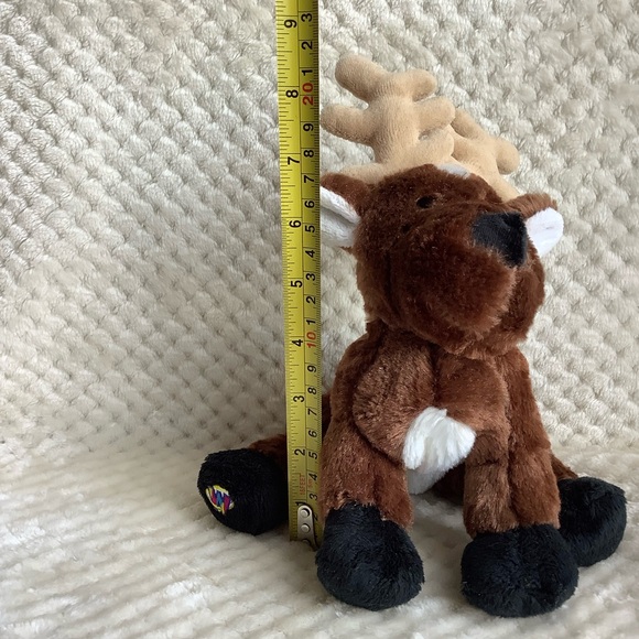 GANZ Webkinz HM137 Reindeer Stuffed Animal Toy No Code - Picture 10 of 10